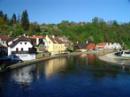 Vltava v Krumlově.