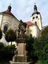 Socha sv. Jana Nepomuckého z roku 1730.