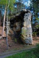 Skalní masiv nedaleko Jetřichovic.