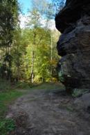 Malebný kaňon Chřibské Kamenice.
