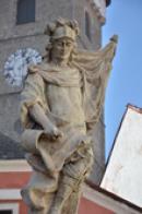 detail sochy na Horním náměstí.