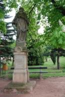 Socha Jana Křtitele z roku 1746.
