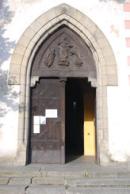 Vstup do kostela sv. Markéty.