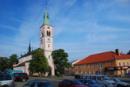 Náměstí s kostelem sv. Markéty.