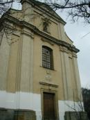 Pohled na kostel sv. Petra a Pavla.