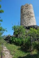 Cestou k hradní věži.