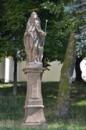 Socha sv. Rocha u kostela sv. Jiljí.