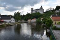 Večerní pohled na hrad.