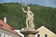 Detail sochy na kašně.