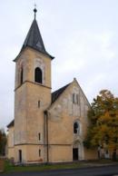 Kostel sv. Barbory z počátku 20. století.
