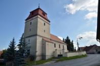 Pohled na kostel sv. Michaela.