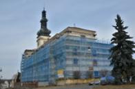 Kostela Nanebevzetí Panny Marie v rekonstrukci.