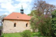 Pohled na kostel Všech svatých.