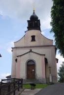 Pohled na kostel Panny Marie Bolestné.