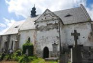 Dějiště básně Svatební košile - hřbitovní kostel sv. Máří Magdalény.