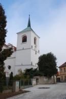 Kostel sv. Gotharda v Brozanech.
