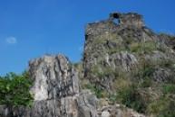 Čedičový blok pod hradem.