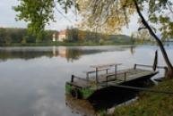 Malebné místo u řeky Labe.