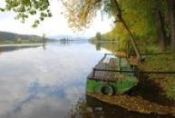 Malebné místo na břehu Labe.