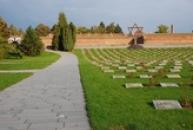 Pohled na Národní hřbitov v Terezíně.