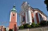Pohled na kostel sv. Jakuba Většího