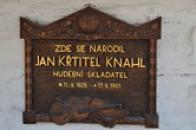 Pamětní deska Jana Křtitele Knahla.