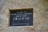 Památka na návštěvu J. W. Goetha.