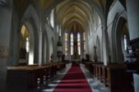 Interiér kostela sv. Jakuba.