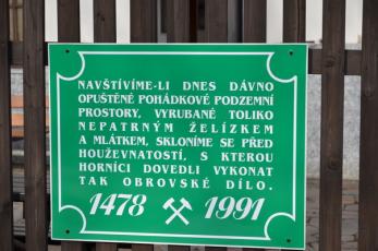 Štola Starý Martin - 1478 - 1991.
