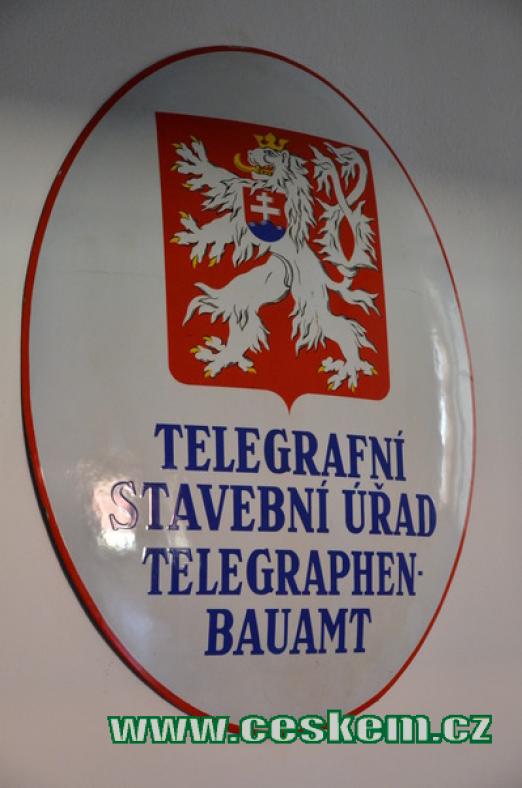 Telegrafní stavební úřad.