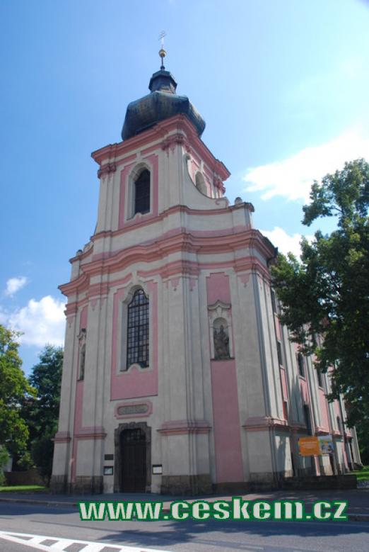 Věž kostela sv. Václava a Blažeje.
