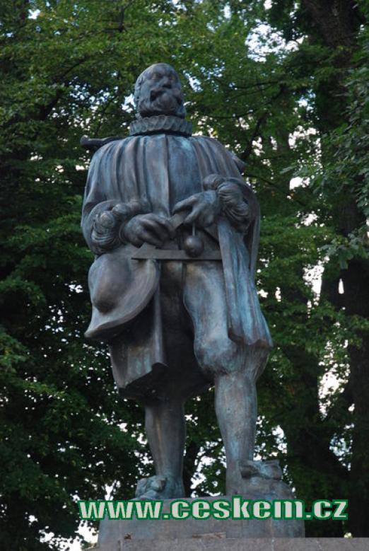 Detail sochy Jakuba Krčína.