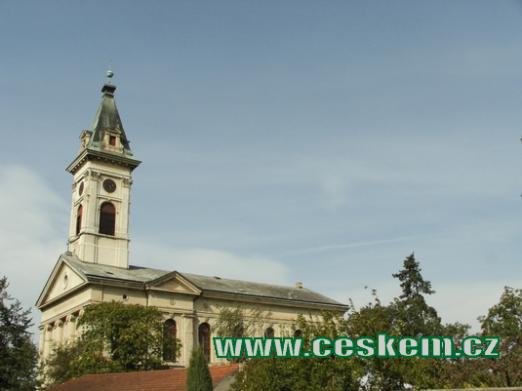 Evangelický kostel v Krabčicích.