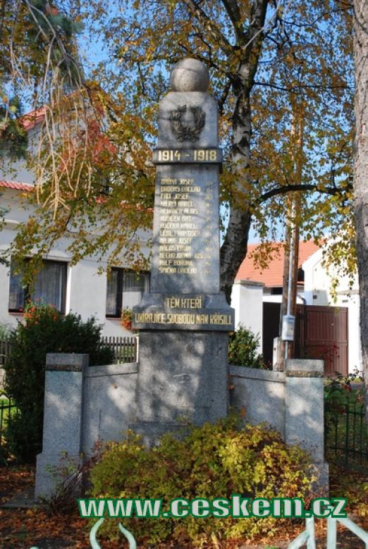 Památník padlým za 1. světové války..