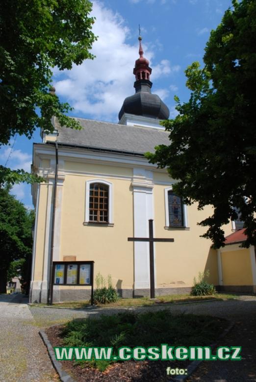 Zdejší kostel Nanebevzetí Panny Marie.