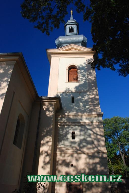 Věž kostela sv. Jiljí.