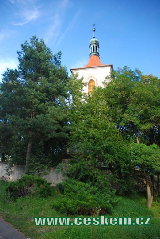 Věž kostela sv. Havla.