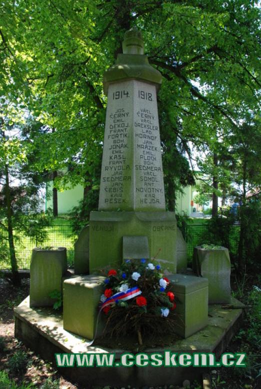 Památník padlých za 1. světové války.