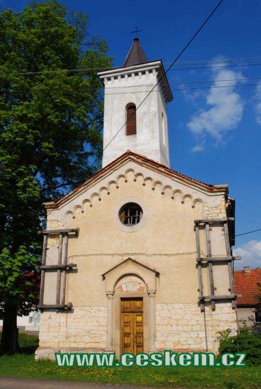 Pohled na kostelík sv. Prokopa.