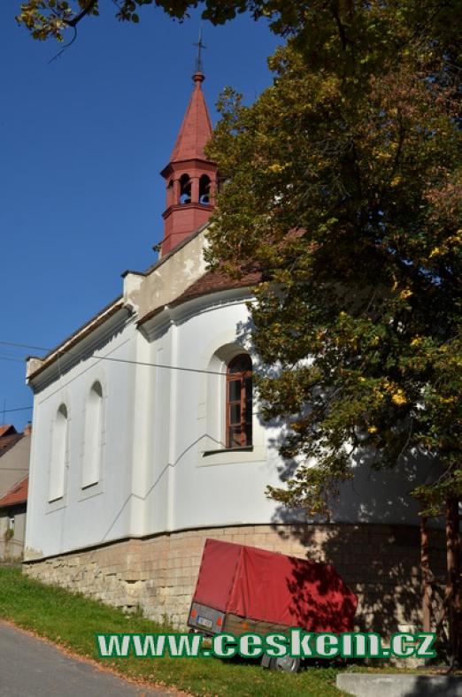 Pohled na kapli sv. Vojtěcha.