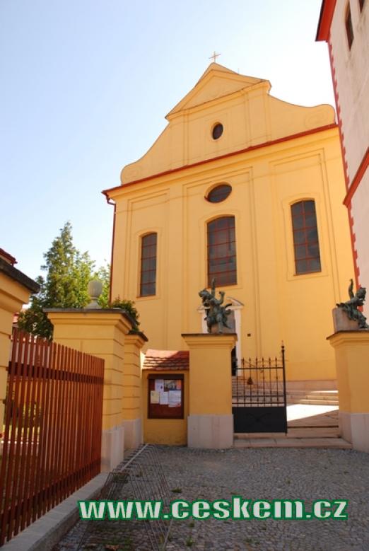 Zdejší kostel sv. Václava.